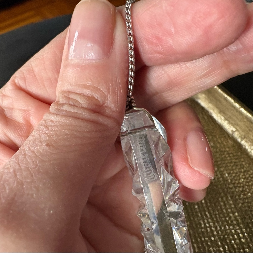 Vintage Waterford Crystal Tear Drop Necklace - Picture 8 of 16